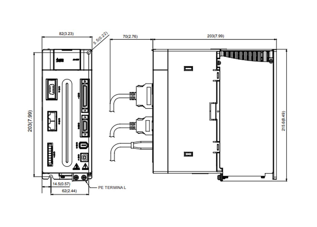 Delta ASD-A2-3043-M A2 Servo Drive - Buy Delta AC Drives, VFDs and
