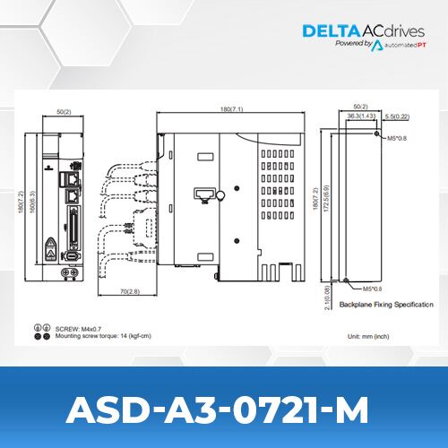 Delta ASD-A3-0721-M Servo Drive - Buy Delta AC Drives, VFDs and