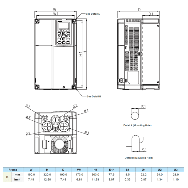 Delta VFD055C23A-21 C2000 Series Drive - Image 2