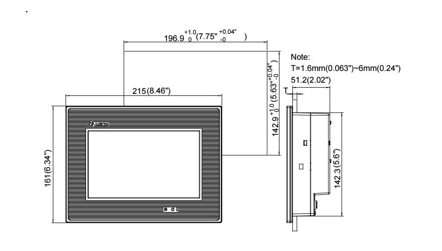Delta DOP-B07E415 DOP-B Series HMI Touchscreen - Image 2