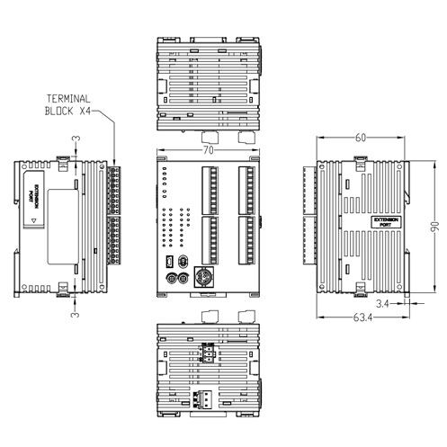 Delta DVP20SX211T DVP-SX Series PLC - Image 2