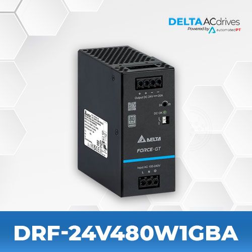 Delta DRF-24V480W1GBA DIN Rail Force-GT Series