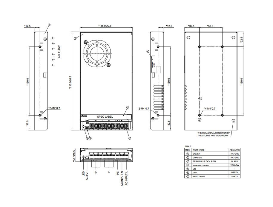 Delta PMT-24V350W2BR PMT2 Series - Image 2