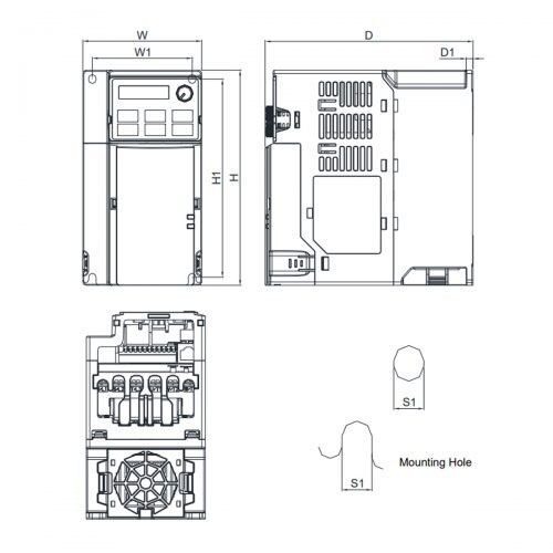 Delta VFD9A0MS43ENSAA MS300 Series Drive - Image 3