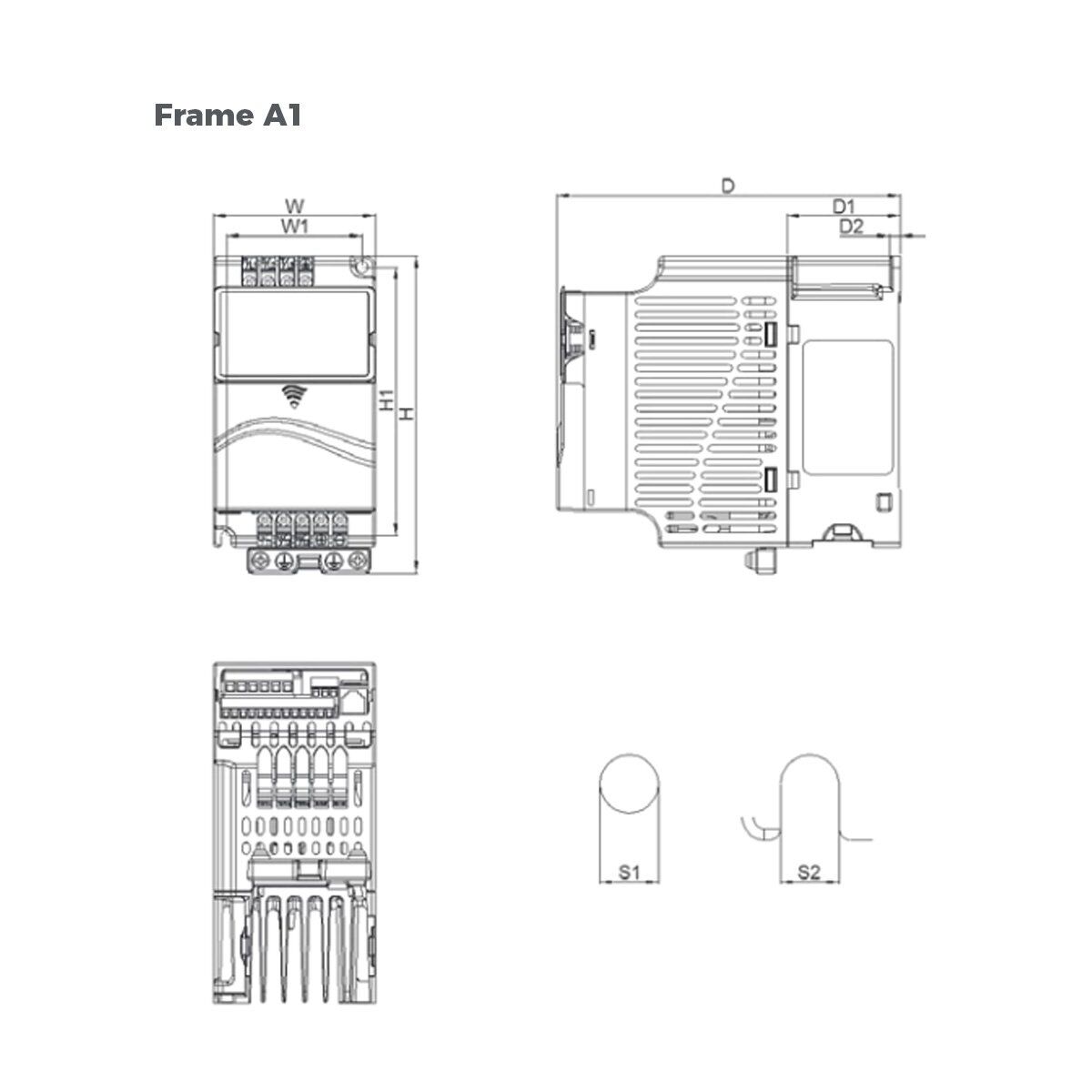 Delta VFD004E43C VFD-E Series Drive - Image 3