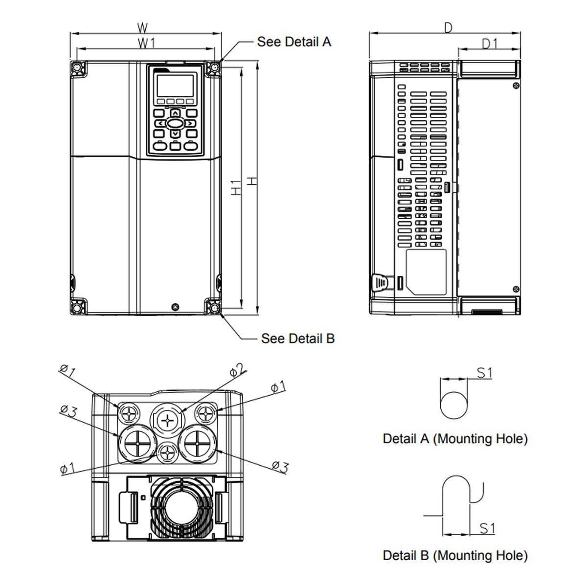 Delta VFD150CP23A-21 CP2000 Series Drive - Image 4