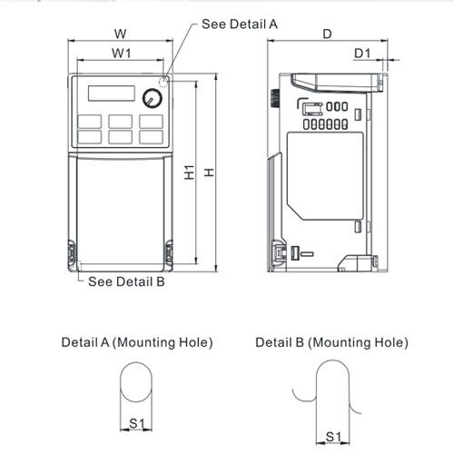 Delta VFD2A8ME21ANNAA ME300 Series Drive - Image 3