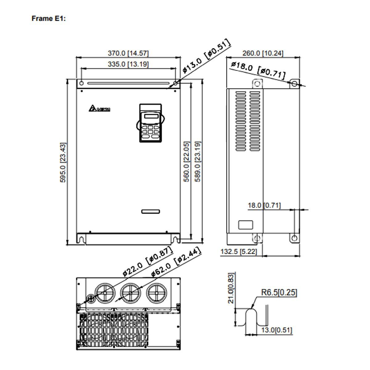 Delta VFD370B23A VFD-B Series Drive - Buy Delta AC Drives, VFDs