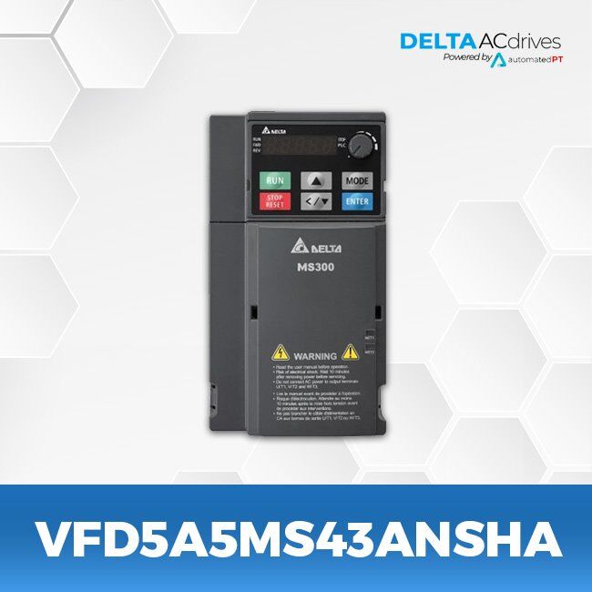 VFD5A5MS43ANSHA-VFD-MS-300-Delta-AC-Drive-Front