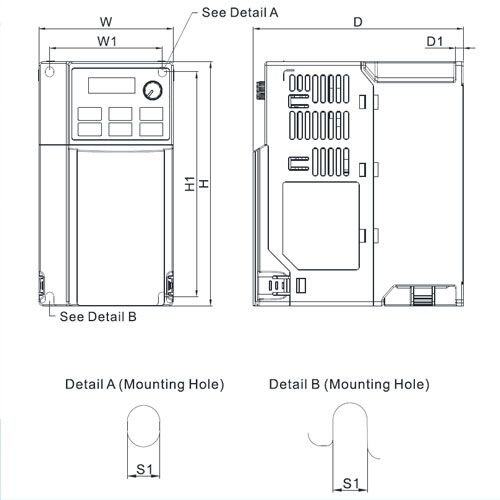 Delta VFD7A5ME21AFSAA ME300 Series Drive - Image 3