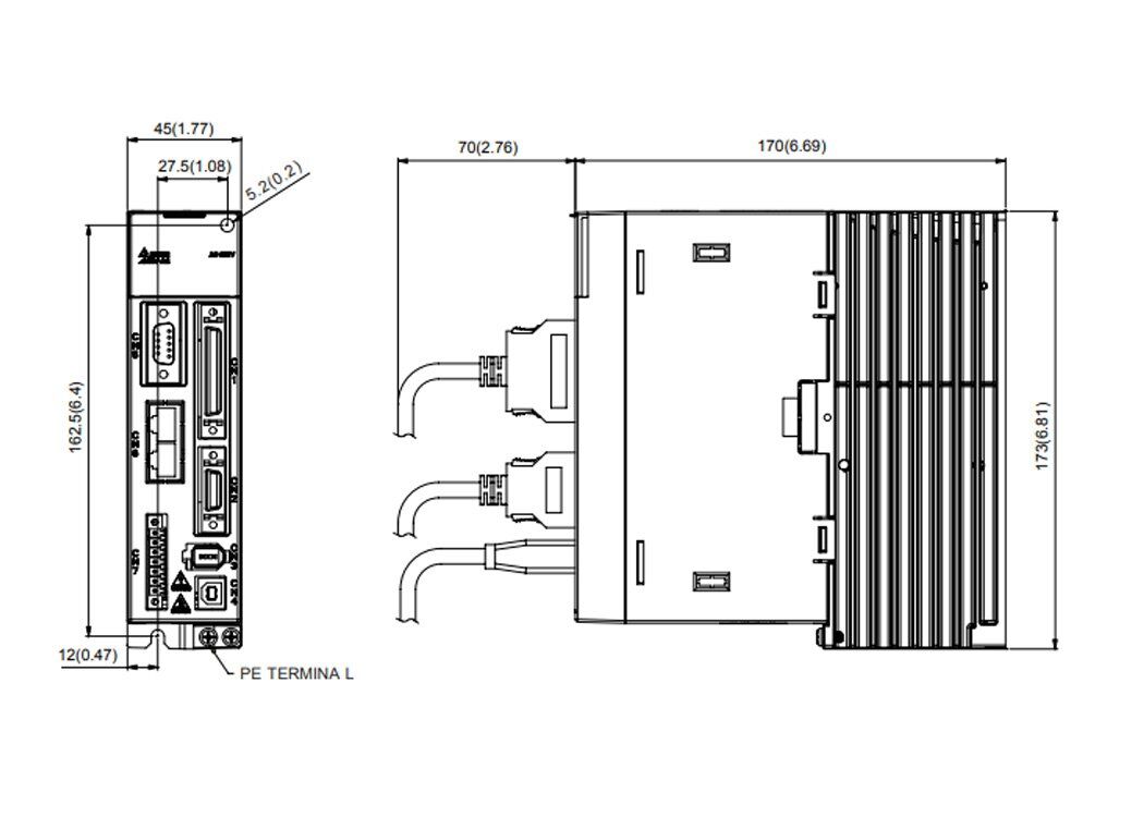 Delta ASD-A2-0421-E A2 Servo Drive - Buy Delta AC Drives, VFDs and