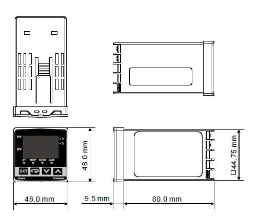 DTB4848VR-Temperature-Controller-Delta-AC-Drives-Diagram