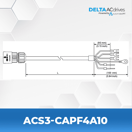 Delta ACS3-CAPF4A10 AC Servo Accessories