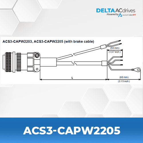 Delta ACS3-CAPW2205 AC Servo Accessories