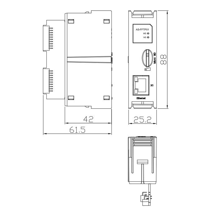 Delta AS-FFTP01 AS Series PLC Accessories - Image 2