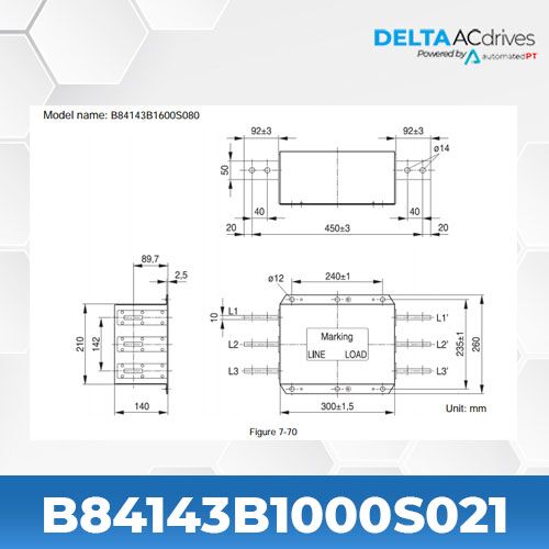 Delta B84143B1000S021 EMC Filter