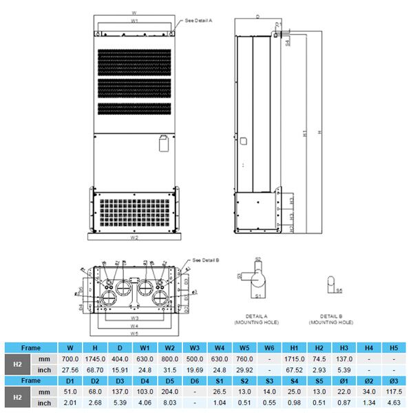 Delta VFD6300CP63A-21 CP2000 Series Drive - Image 2