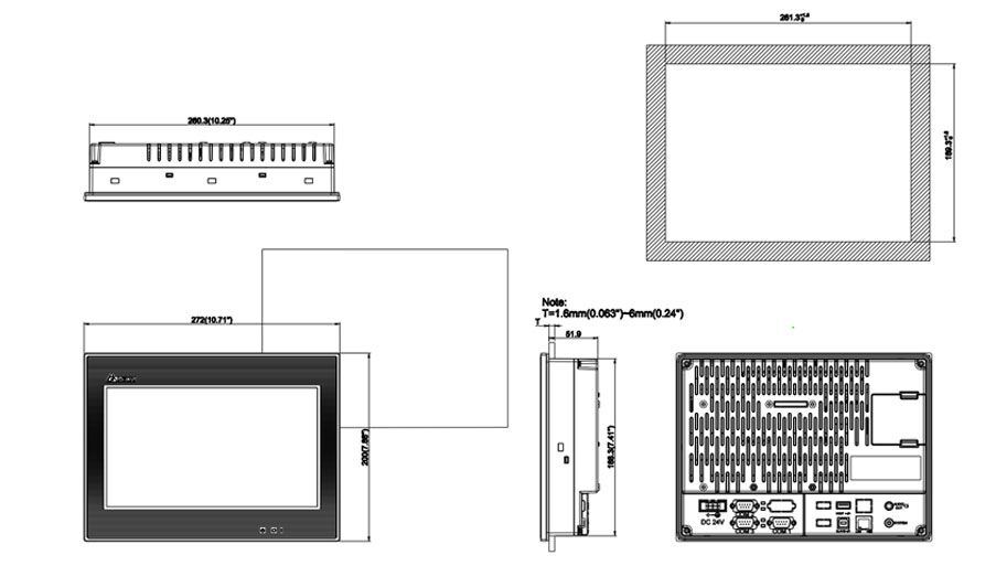 Delta DOP-B10S411 DOP-B Series HMI Touchscreen - Image 2