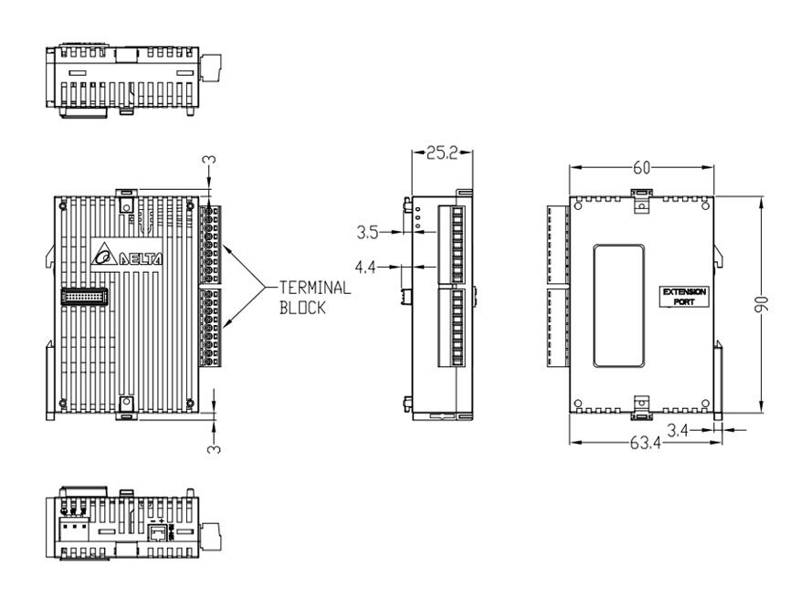 Delta DVP04DA-S2 DVP PLC Accessories