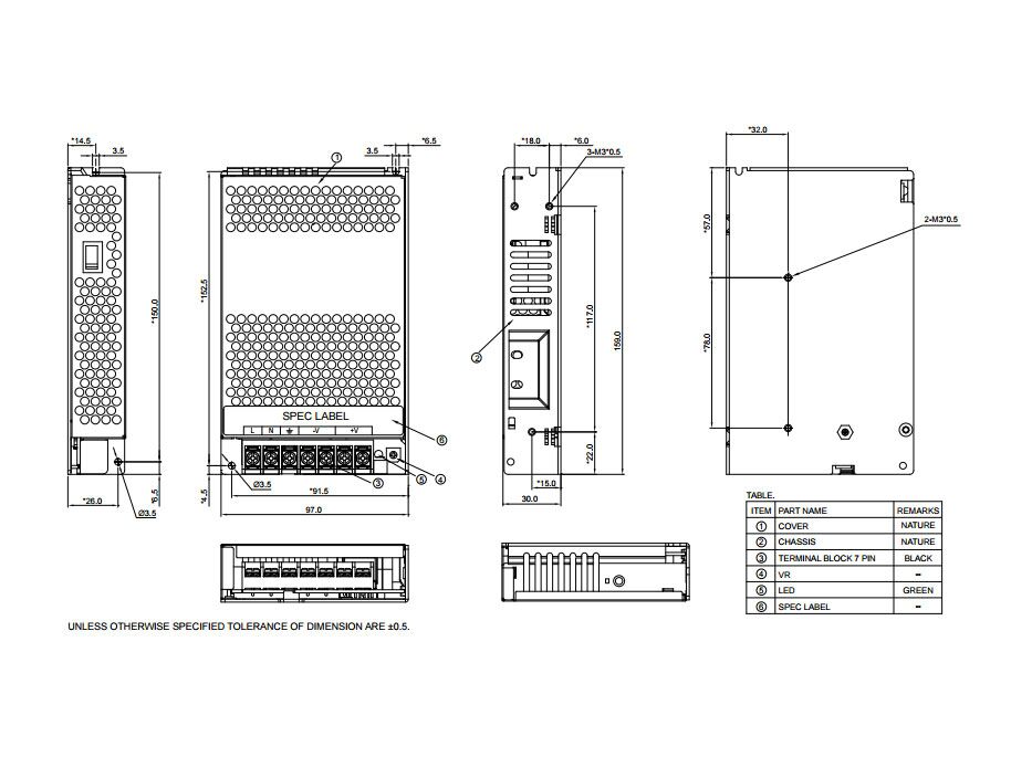 Delta PMT-24V150W2BA PMT2 Series - Image 2