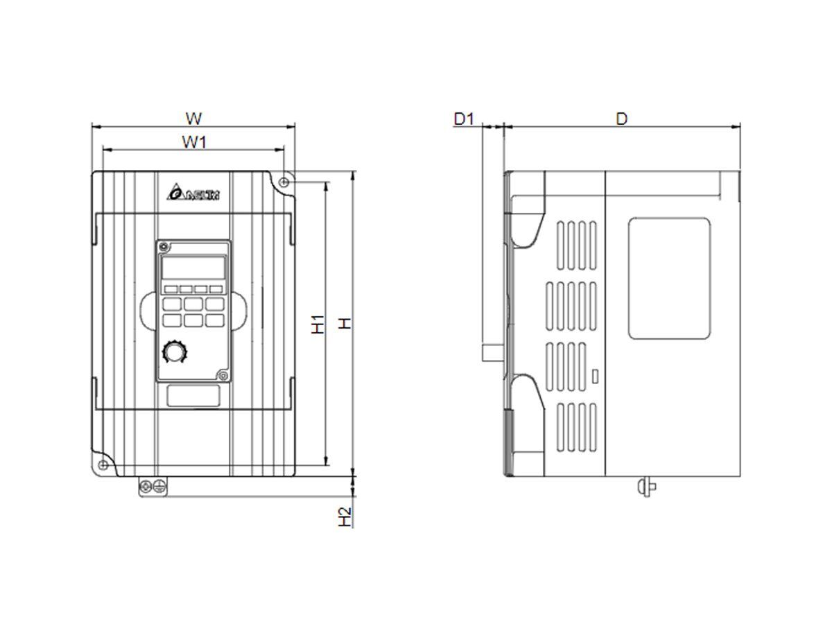VFD007M23A-VFD-M-Delta-AC-Drive-Diagram
