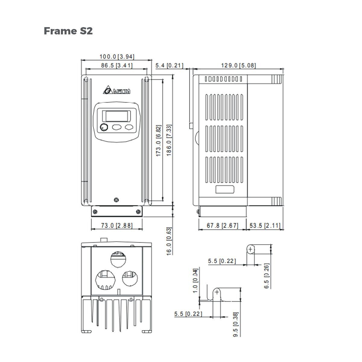 Delta VFD022S43E VFD-S Series Drive - Buy Delta AC Drives, VFDs