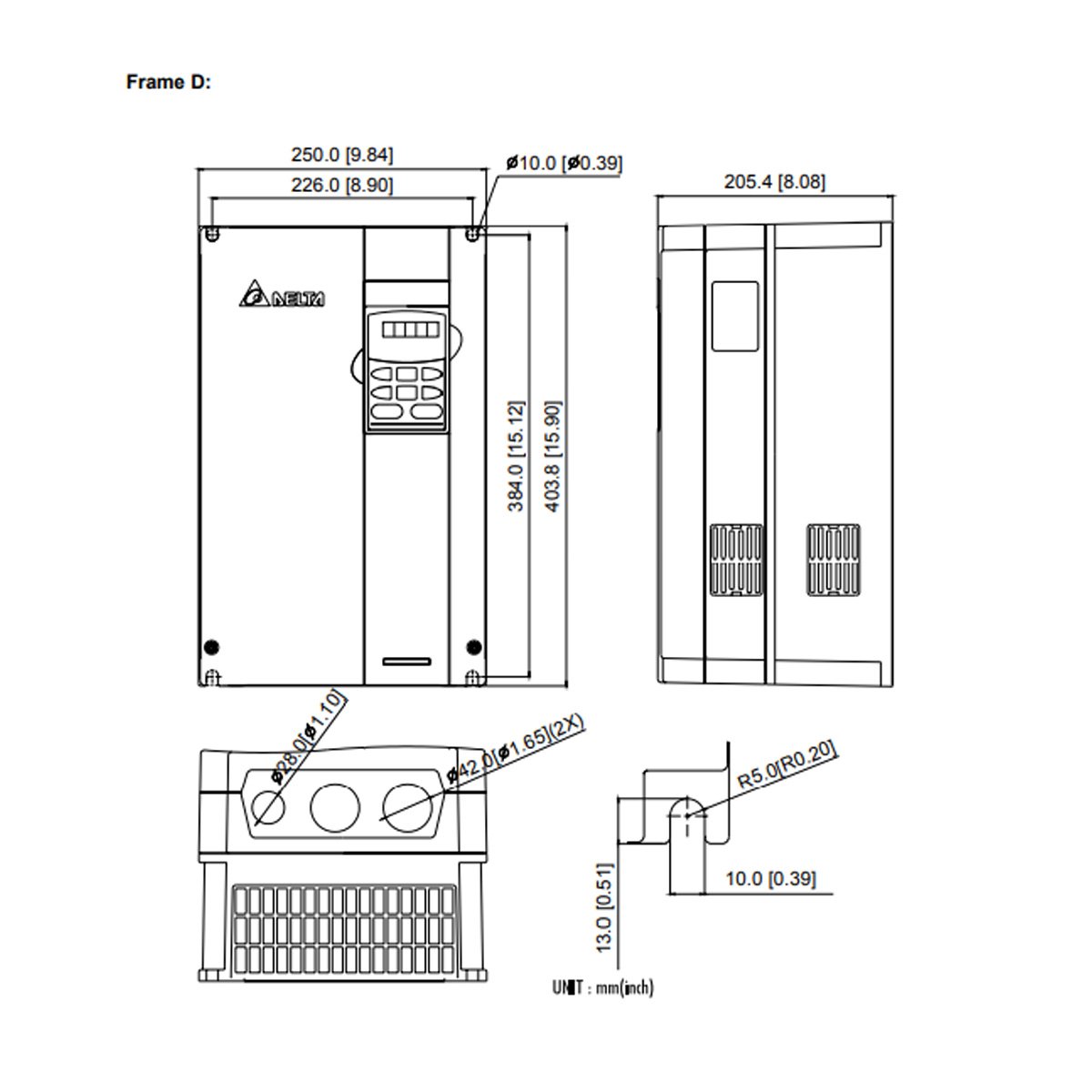 VFD185B53A-VFD-B-Delta-AC-Drive-Diagram