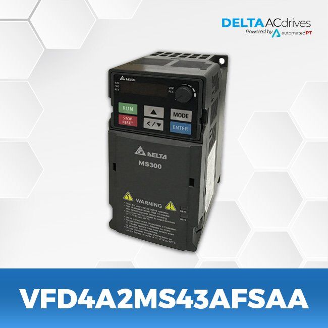 Delta VFD4A2MS43AFSAA MS300 Series Drive - Buy Delta AC Drives